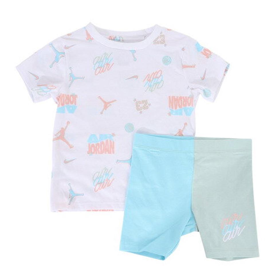 ジョーダン(JORDAN)(キッズ)半袖Tシャツ キッズ 上下セット ICON BIKE 25C412-EEJ