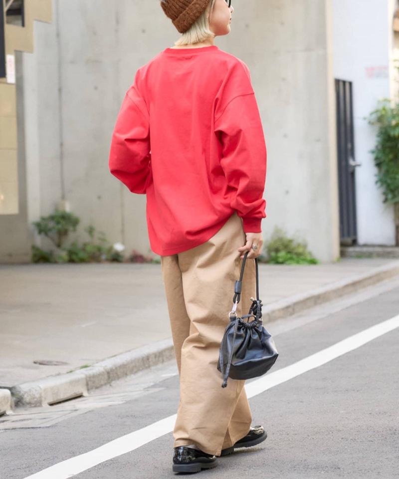 【洗ってもよれにくい】ユニセックスオーバーサイズスウェtee