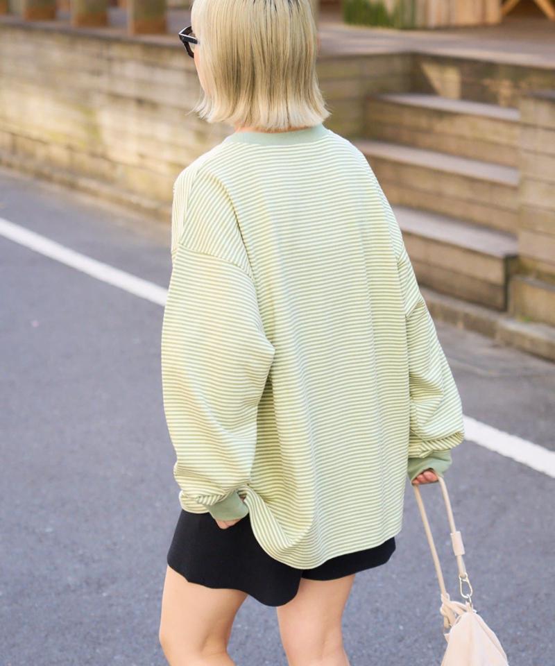 【洗ってもよれにくい】ユニセックスオーバーサイズスウェtee