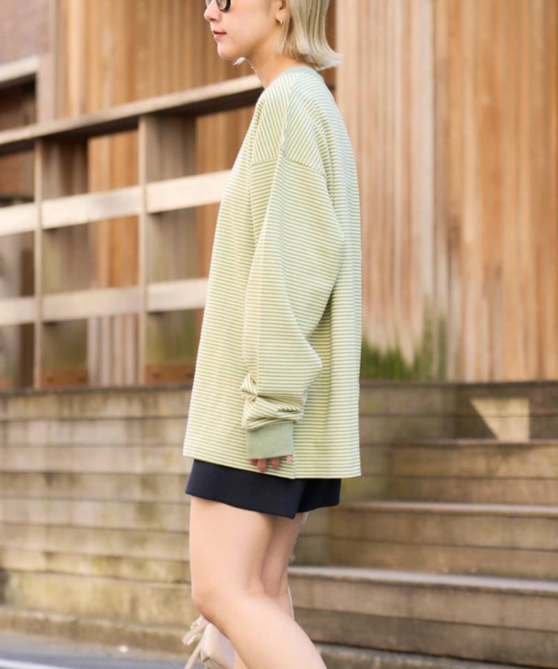 【洗ってもよれにくい】ユニセックスオーバーサイズスウェtee