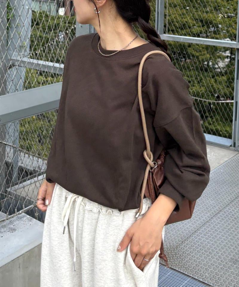 【洗ってもよれにくい】ユニセックスオーバーサイズスウェtee