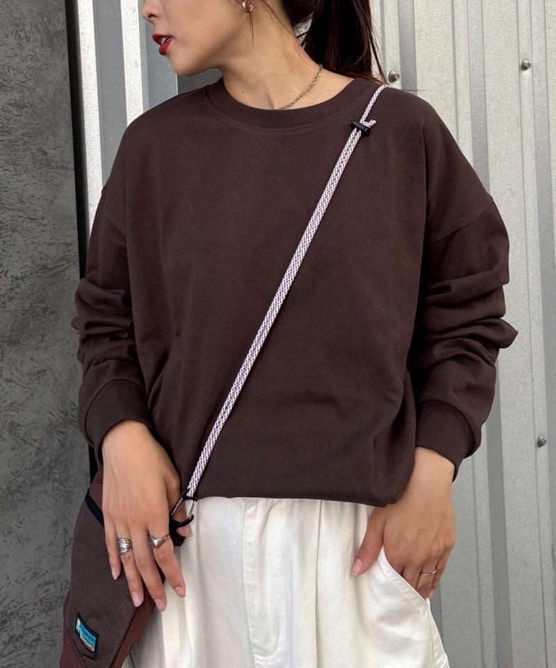 【洗ってもよれにくい】ユニセックスオーバーサイズスウェtee