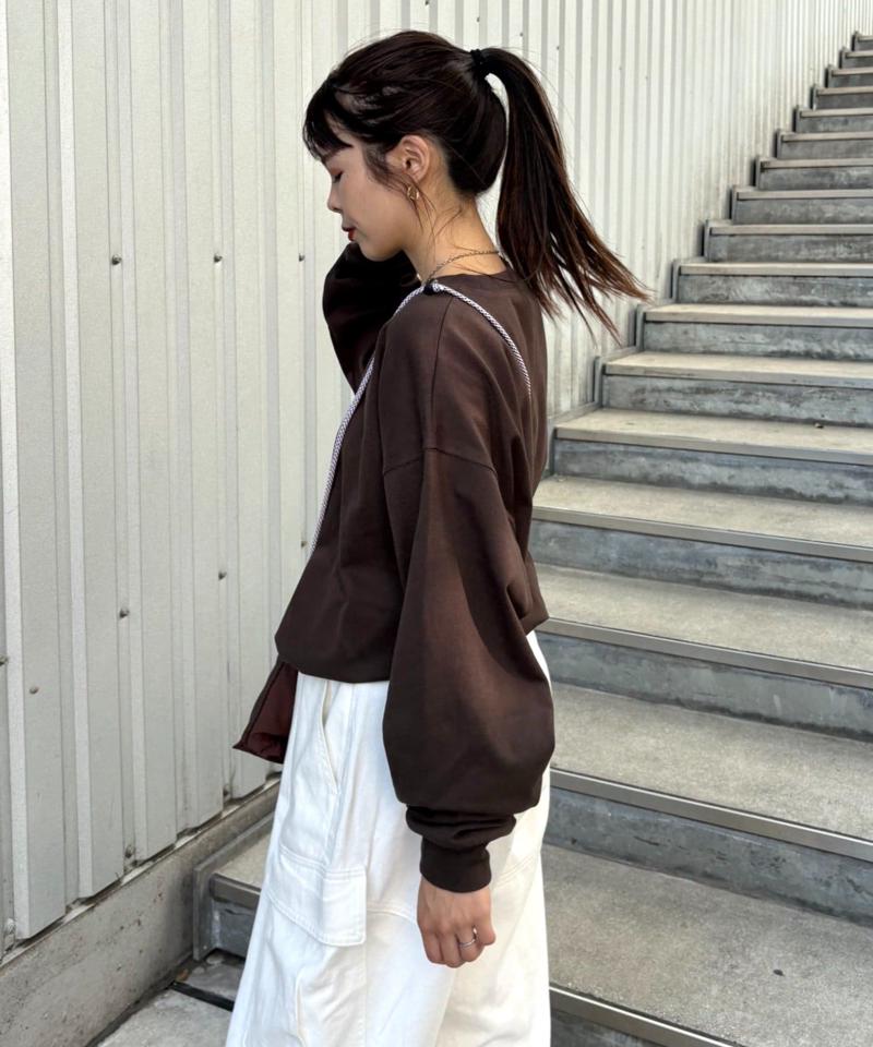 【洗ってもよれにくい】ユニセックスオーバーサイズスウェtee