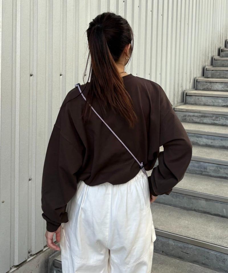 【洗ってもよれにくい】ユニセックスオーバーサイズスウェtee