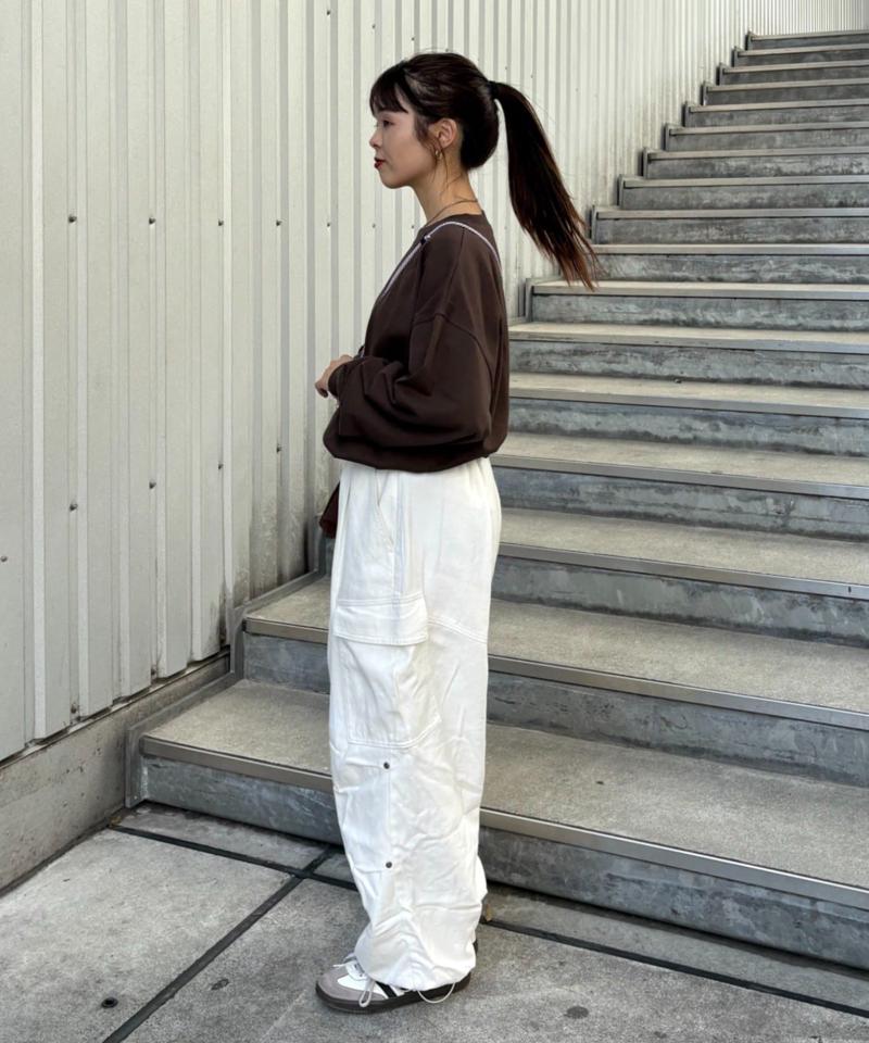 【洗ってもよれにくい】ユニセックスオーバーサイズスウェtee