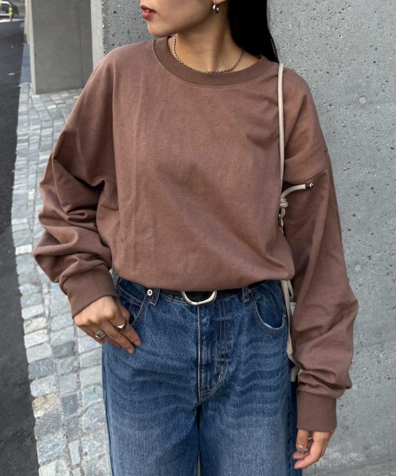 【洗ってもよれにくい】ユニセックスオーバーサイズスウェtee