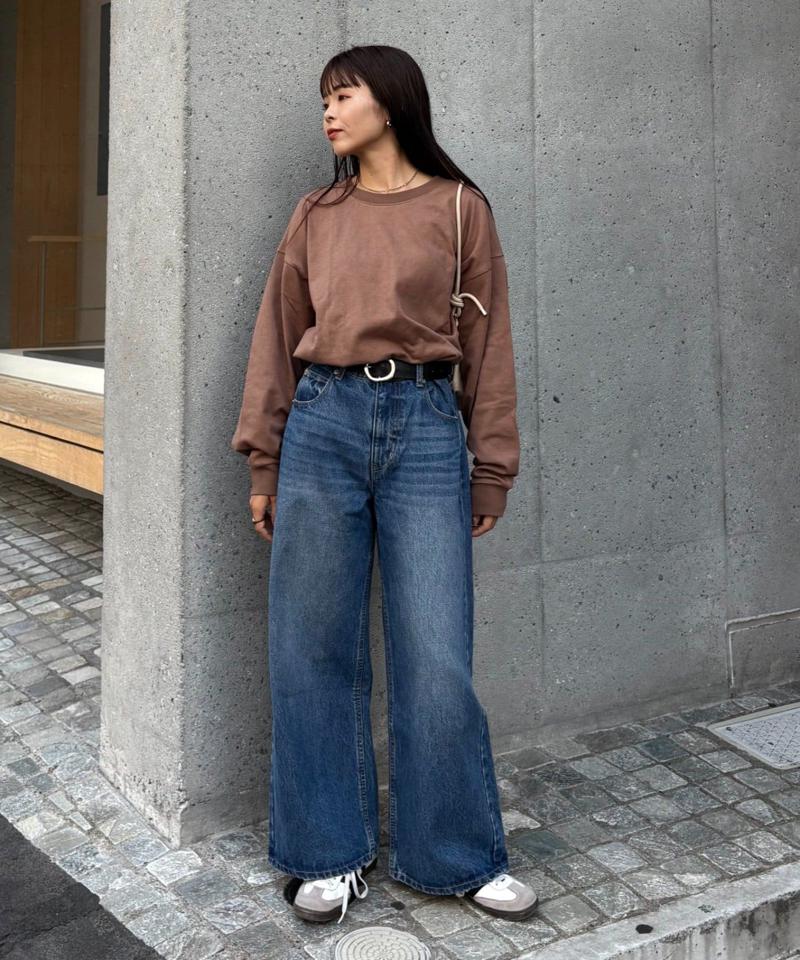 【洗ってもよれにくい】ユニセックスオーバーサイズスウェtee