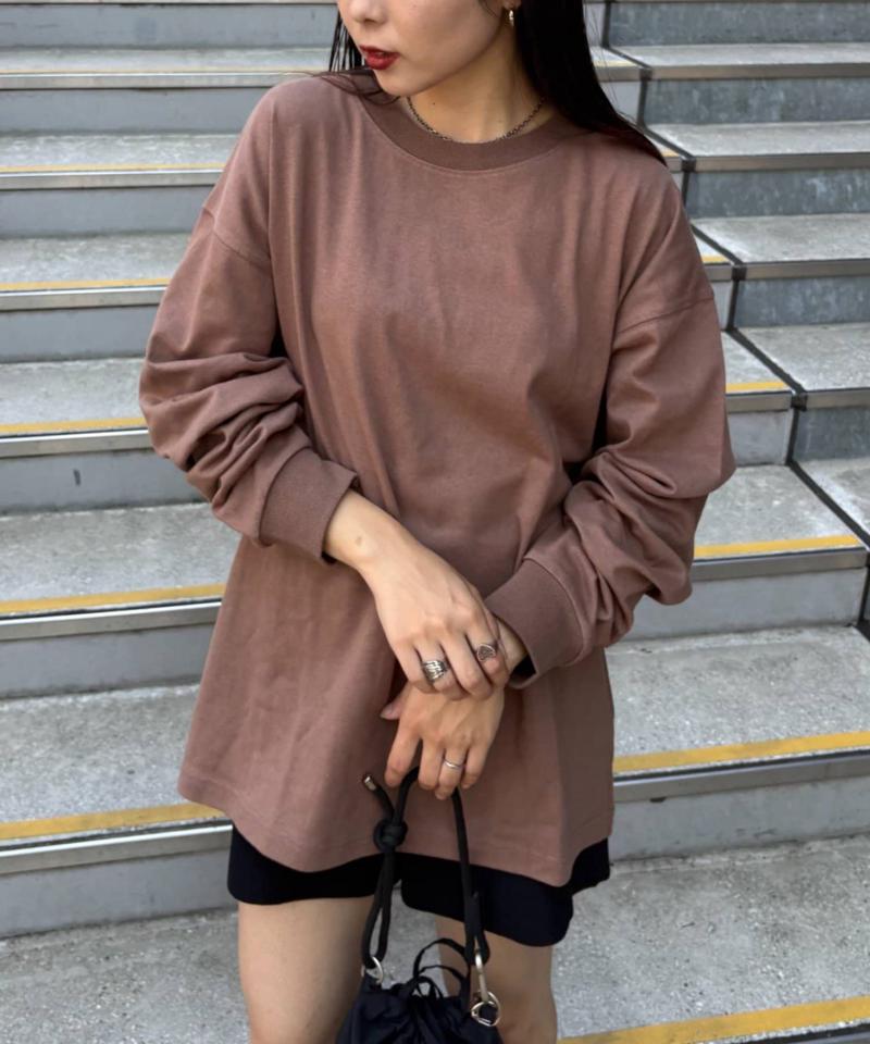 【洗ってもよれにくい】ユニセックスオーバーサイズスウェtee