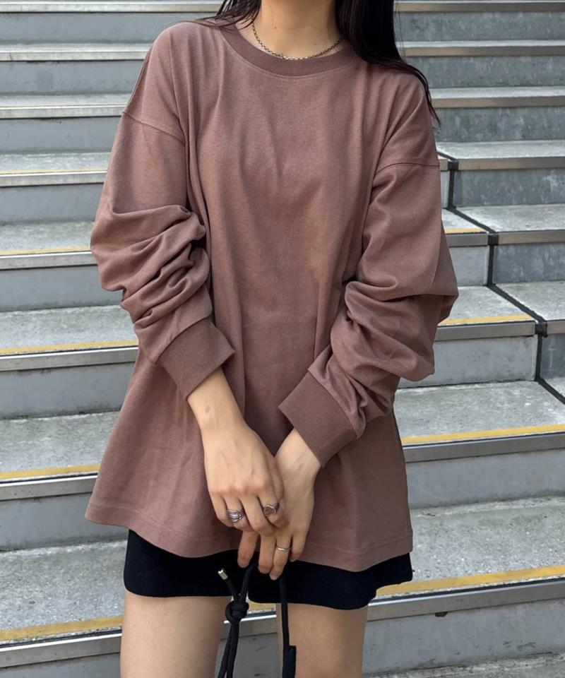 【洗ってもよれにくい】ユニセックスオーバーサイズスウェtee