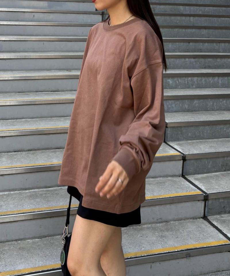 【洗ってもよれにくい】ユニセックスオーバーサイズスウェtee