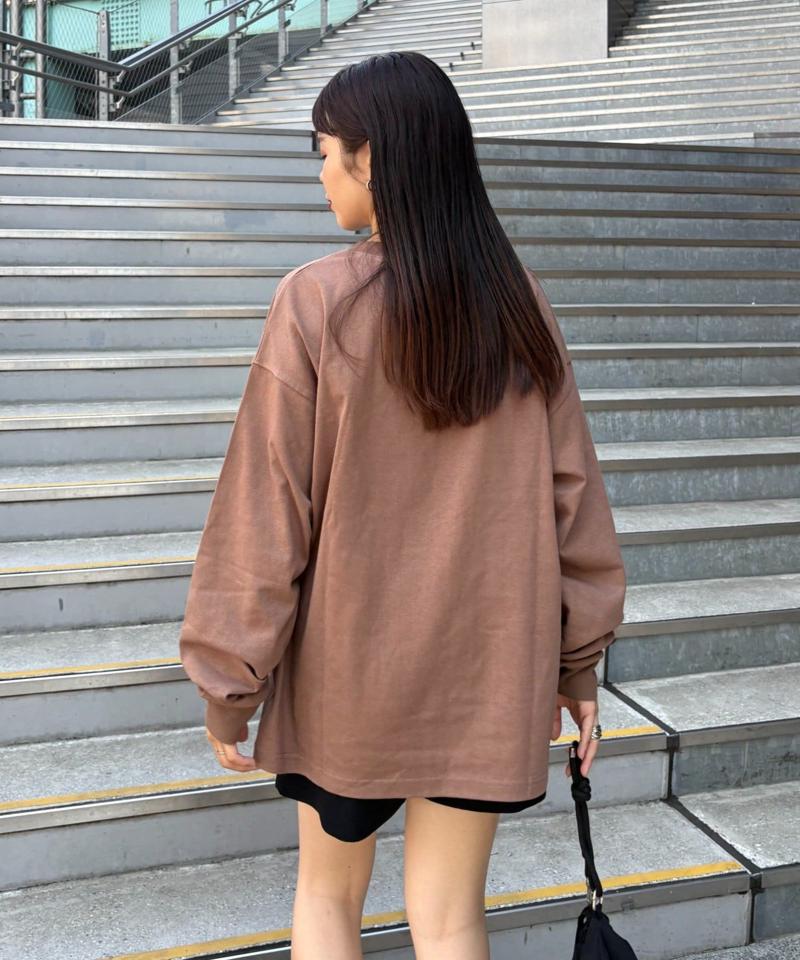 【洗ってもよれにくい】ユニセックスオーバーサイズスウェtee