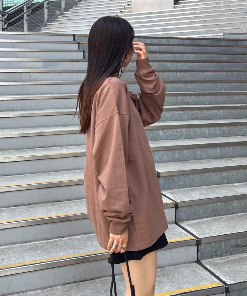 【洗ってもよれにくい】ユニセックスオーバーサイズスウェtee