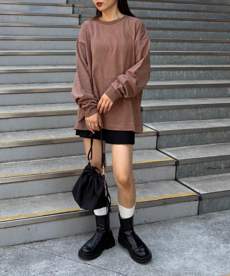 【洗ってもよれにくい】ユニセックスオーバーサイズスウェtee