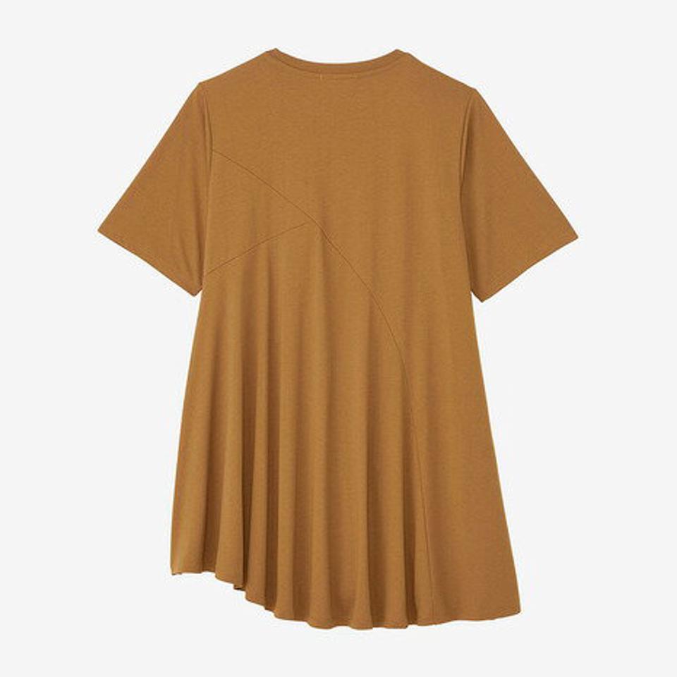 ダンスキン(DANSKIN)(レディース)半袖Tシャツ レディース ロングレングスフレアTシャツ DC723322 AL