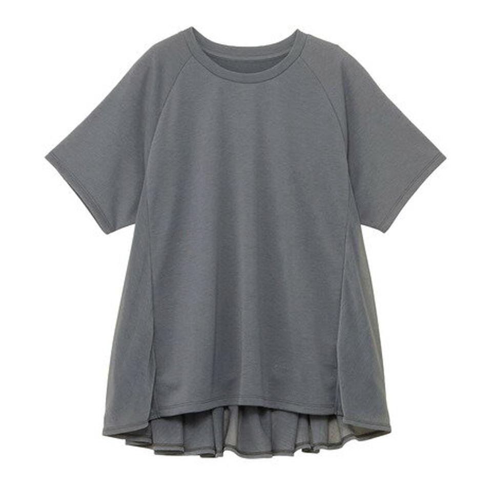 ダンスキン(DANSKIN)(レディース)半袖Tシャツ レディース ベントチュールフレアトップ DC523302 SL