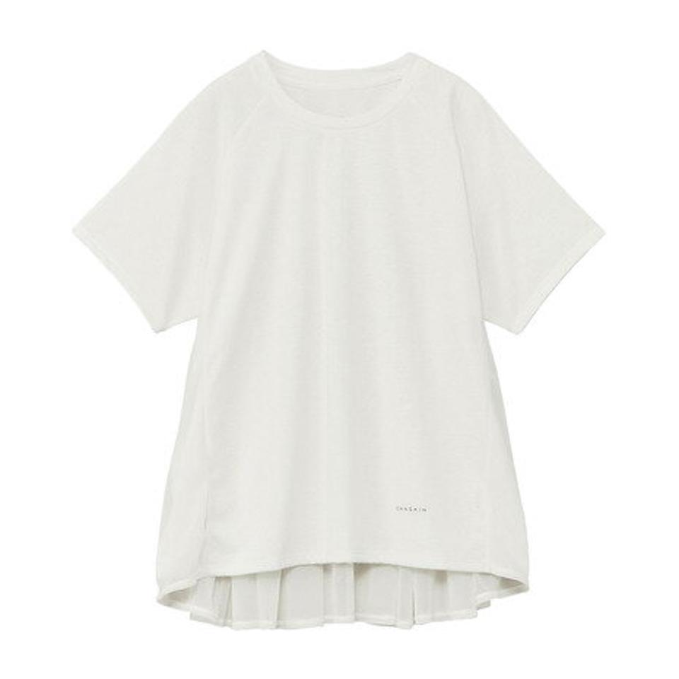 ダンスキン(DANSKIN)(レディース)半袖Tシャツ レディース ベントチュールフレアトップ DC523302 JW