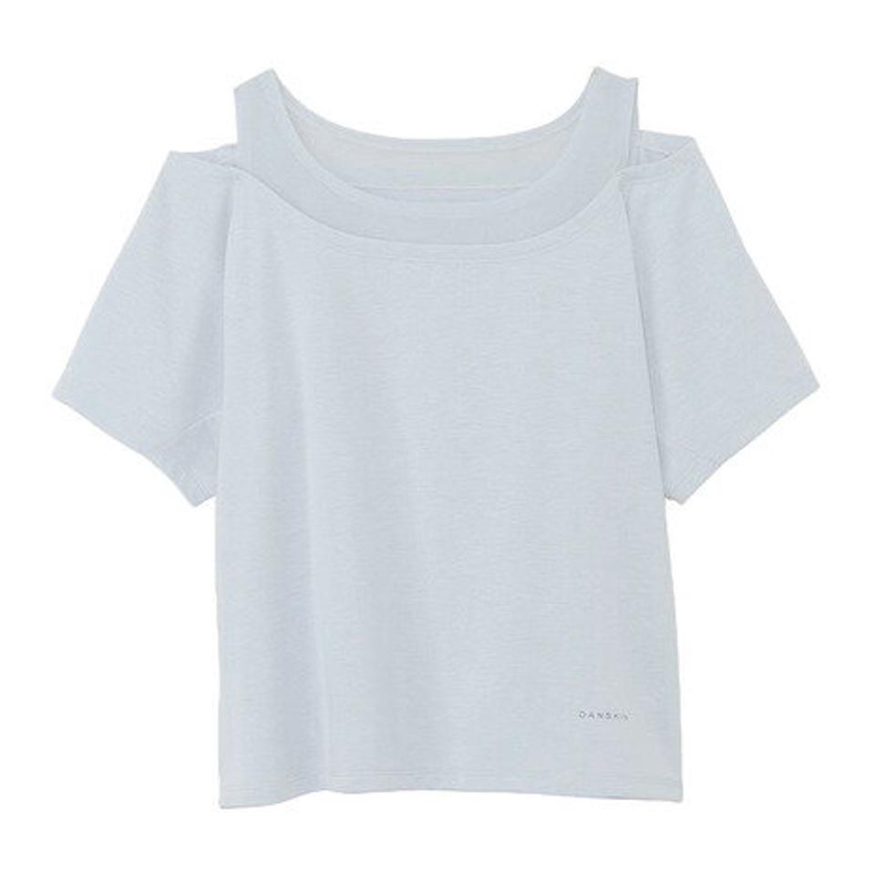 ダンスキン(DANSKIN)(レディース)半袖Tシャツ レディース ベントチュールクロップドタンク DC523301