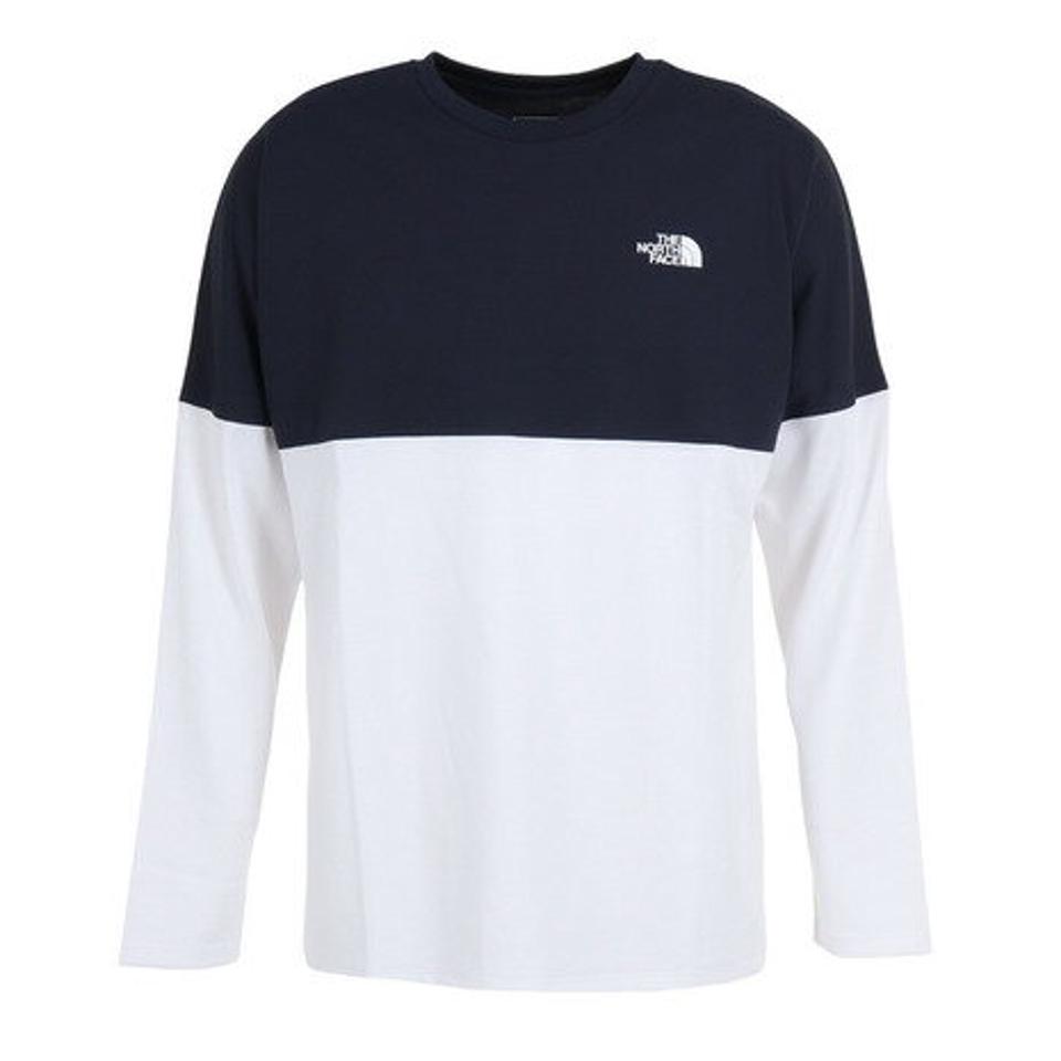 【2/25 24h限定 エントリー&対象4店舗買い回りで最大P10倍!】ノースフェイス(THE NORTH FACE)(メンズ)長袖Tシャツ メンズ Bi-Colored Nuptse NT82384 UN