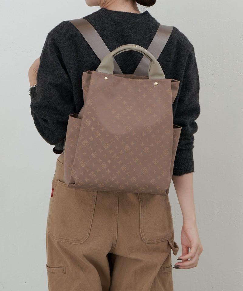 ナイロンジャガード2ハンドルリュックサック