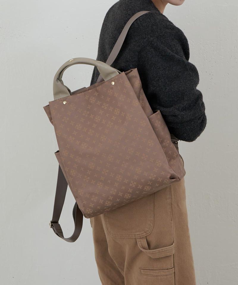 ナイロンジャガード2ハンドルリュックサック