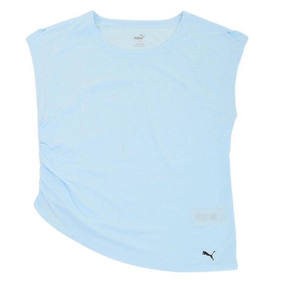 プーマ（PUMA）（レディース）半袖Tシャツ レディース ヨガ スタジオ FOUNDATION 522738 69 LBLU