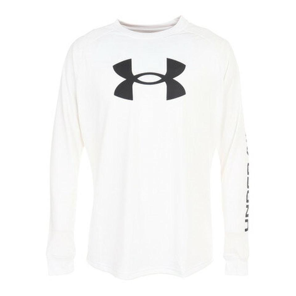 アンダーアーマー（UNDER ARMOUR）（メンズ）バスケットボールウェア テック ビッグロゴ ロングスリーブTシャツ 1381374 100