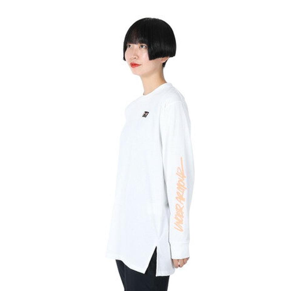 【20%OFFクーポン対象！9/7まで】アンダーアーマー（UNDER ARMOUR）（レディース）長袖Tシャツ レディース ヘビーウェイト テキストロゴ 1384111 100