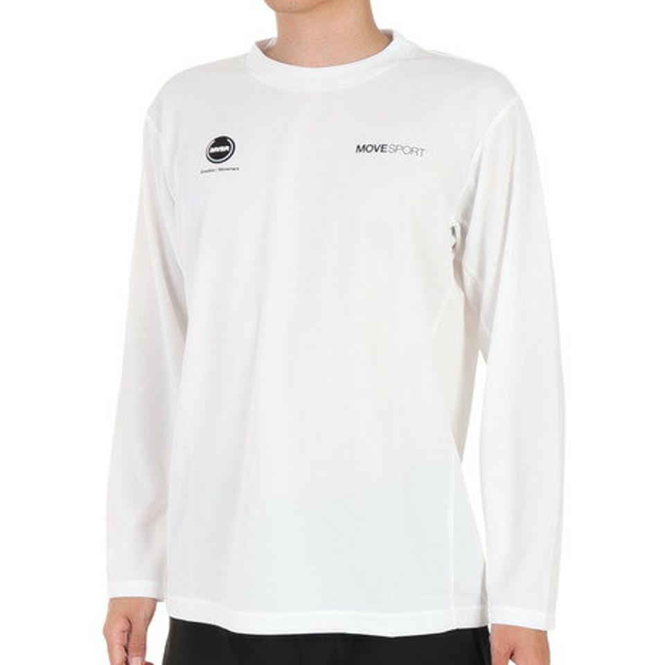デサント（DESCENTE）（メンズ）DRYMESH バックロゴ ロングスリーブTシャツ DMMWJB50 WH