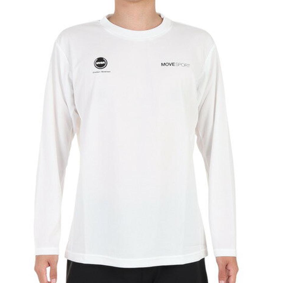 デサント（DESCENTE）（メンズ）DRYMESH バックロゴ ロングスリーブTシャツ DMMWJB50 WH