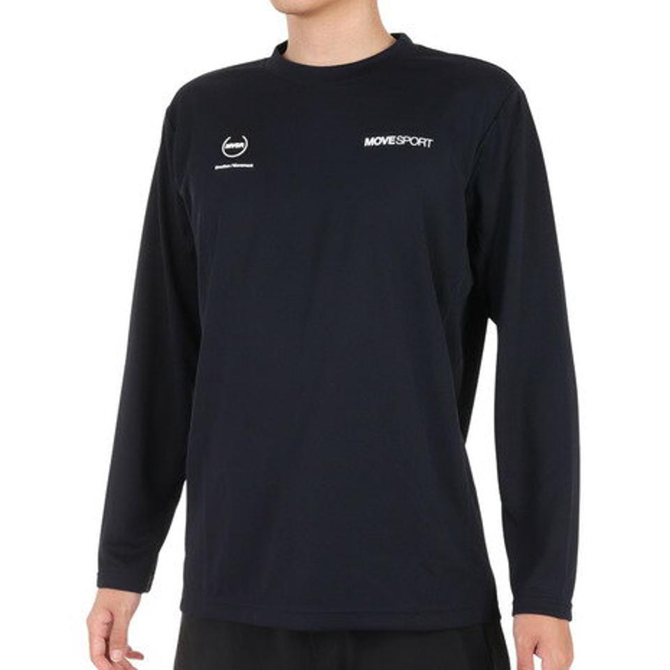 デサント（DESCENTE）（メンズ）DRYMESH バックロゴ ロングスリーブTシャツ DMMWJB50 NV