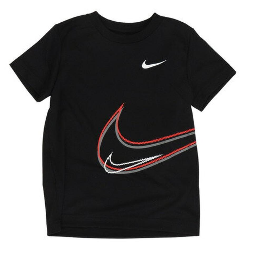 【2点10%OFFクーポン対象！9/7まで】ナイキ（NIKE）（キッズ）半袖Tシャツ トドラー SWOOSH DISTORTION 76K623-023 ※要サイズ確認