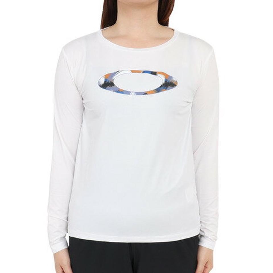 【10%OFFクーポン対象！11/2まで】オークリー（OAKLEY）（レディース）長袖Tシャツ レディース Radiant Evofree Ellipse FOA500655-100