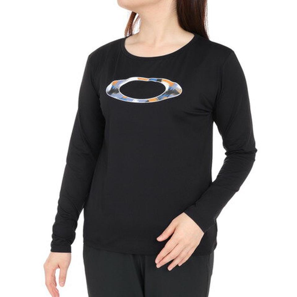 【10%OFFクーポン対象！11/2まで】オークリー（OAKLEY）（レディース）長袖Tシャツ レディース Radiant Evofree Ellipse FOA500655-02E