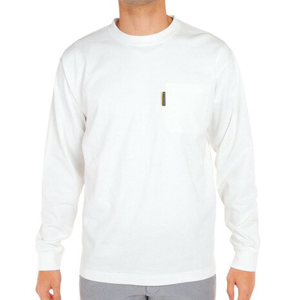 ジャックウルフスキン（JackWolfskin）（メンズ）アウトドア トレッキング POCKET オーガニックコットン 長袖Tシャツ 5022583-5018