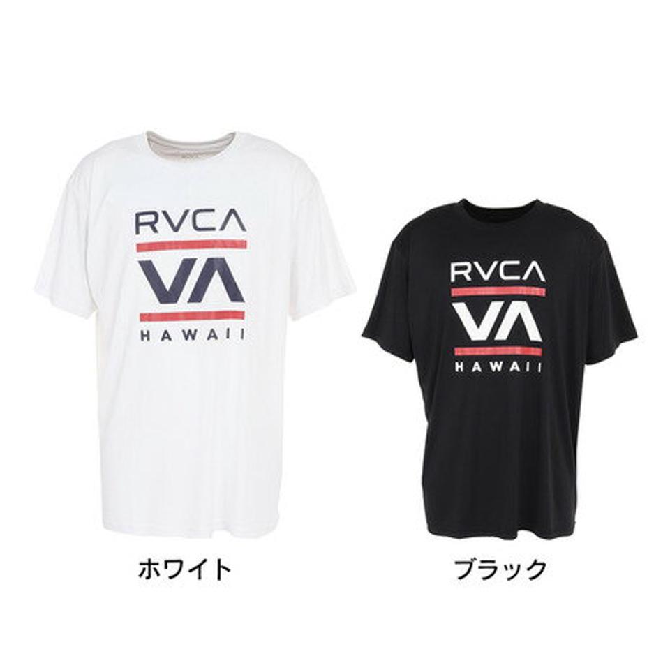 ルーカ（RVCA）（メンズ）ラッシュガード 半袖 Tシャツ 吸汗速乾 UVカット UPF50+ 外線対策 アウトドア スポーツ ISLAND RO ST BD041815