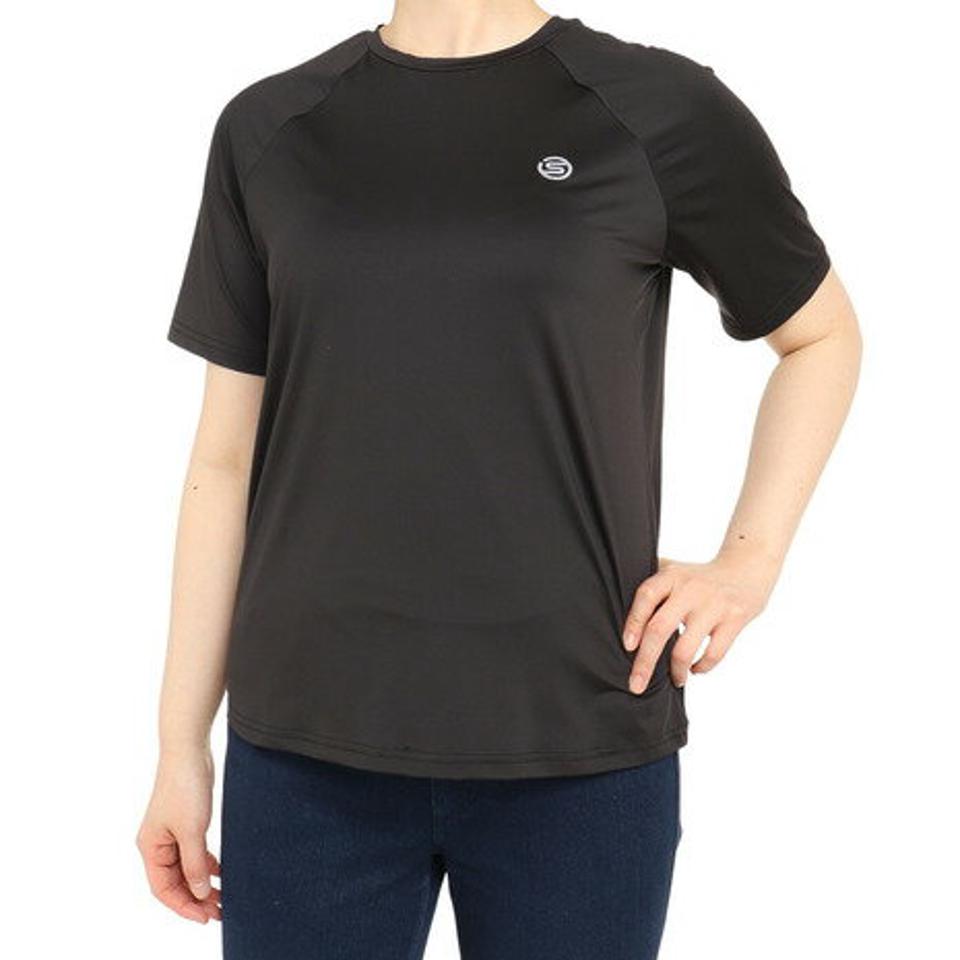 スキンズ（SKINS）（レディース）半袖Tシャツ レディースロゴ 185-27040-019