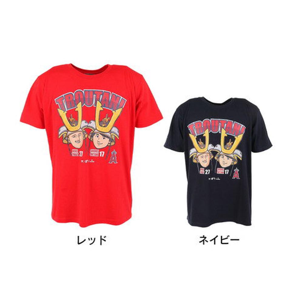 【SOY受賞記念1/30 9:59までエントリーでP4倍】エムエルビー（MLB）（メンズ）野球ウェア ロサンゼルスエンゼルス トラウタニ トラウト×大谷 半袖Tシャツ ML01-23SS-0042