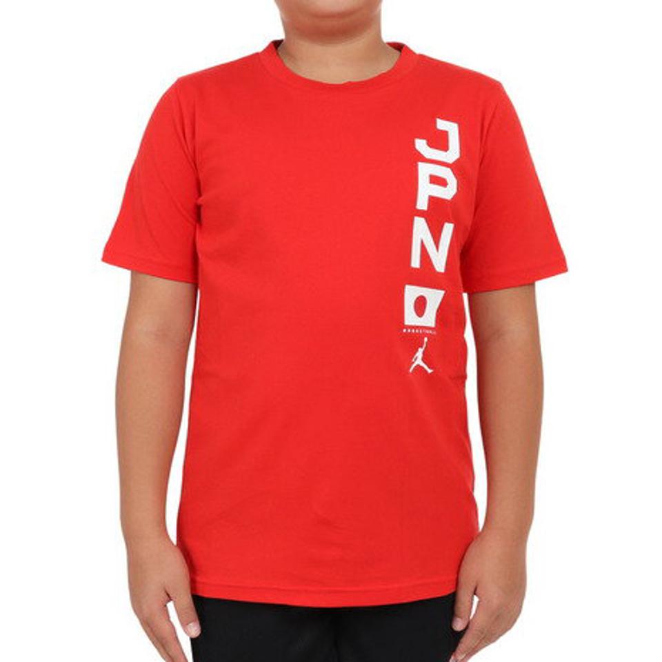 ジョーダン（JORDAN）（キッズ）バスケ 日本代表 チームTシャツ ジュニア JPN 2023 W杯 レッド YGB7NBA4-RED