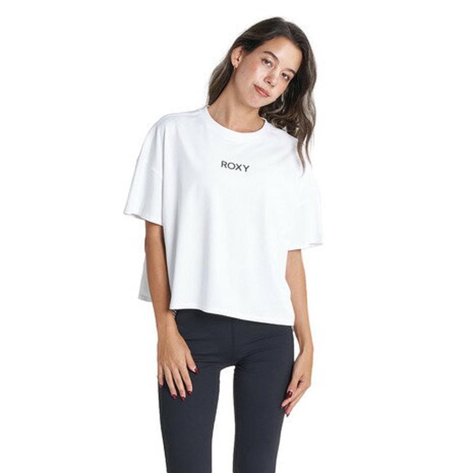 ロキシー（ROXY）（レディース）Tシャツ レディース 速乾 UVカット 冷感 WAKE ME UP TEE 23SURST232517WHT