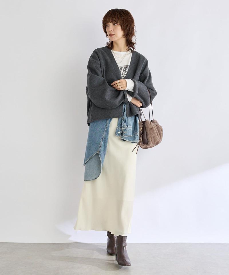 【ベストセラー】【秋の羽織に】【MONN.:.(モン)】ビッグデニムシャツ