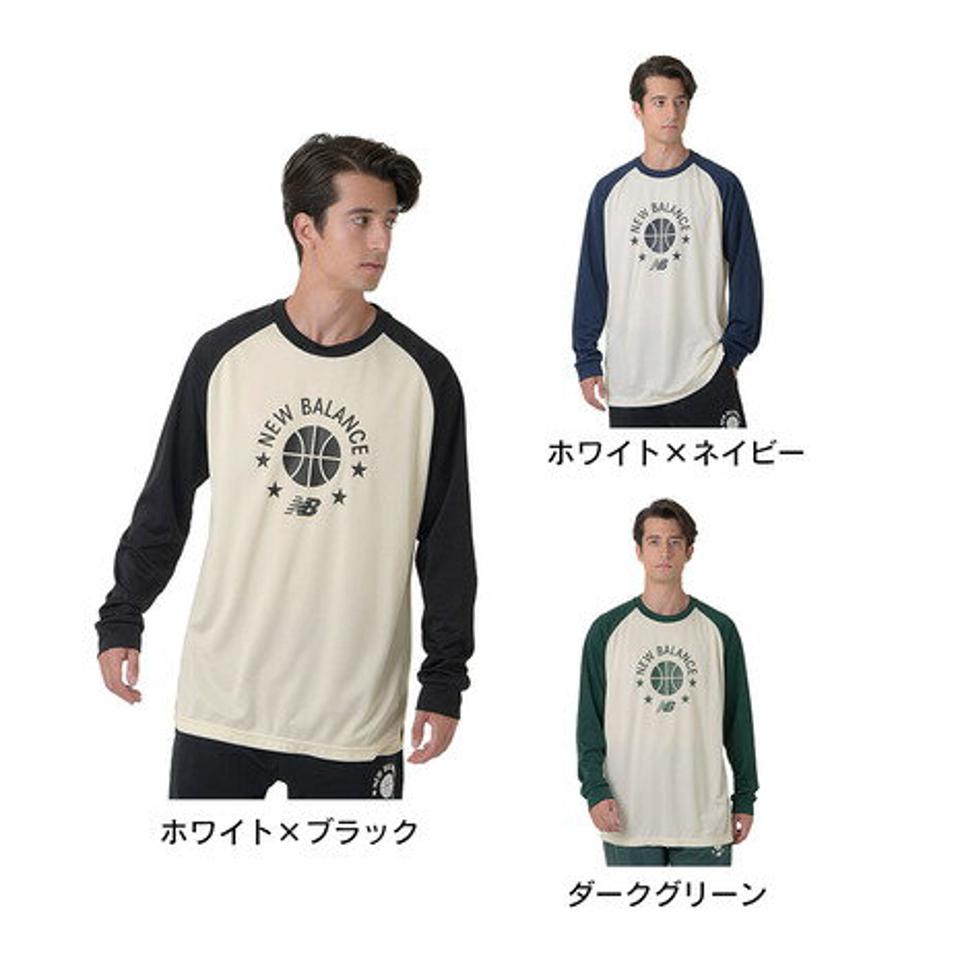 ニューバランス（new balance）（メンズ） バスケットボールウェア カラーブロックロングTシャツ AMT35183