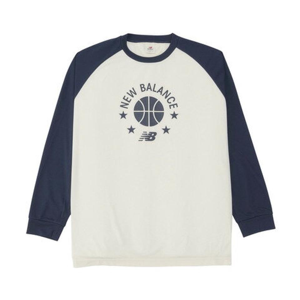 ニューバランス（new balance）（メンズ） バスケットボールウェア カラーブロックロングTシャツ AMT35183