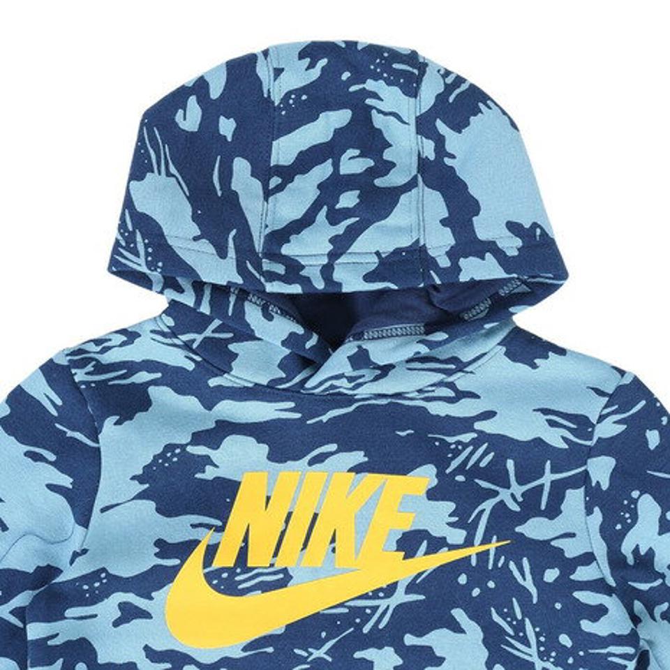 【3/10 24h限定 エントリー＆対象3店舗以上買い回りで最大P10倍！】ナイキ（NIKE）（キッズ）キッズ B NSW CLUB CAMO FLC プルオーバー 86J809-U3E ※要サイズ確認