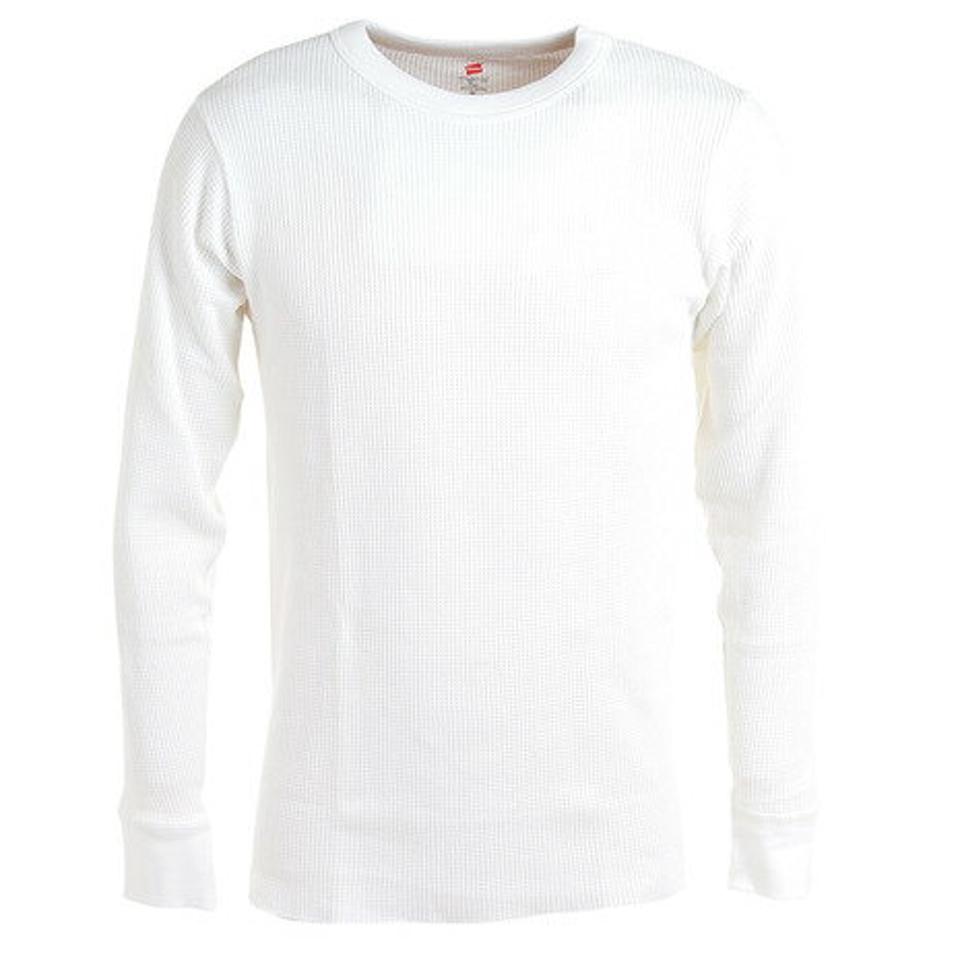 ヘインズ（Hanes）（メンズ）ロングスリーブ クルーネック Tシャツ HM4-Y203