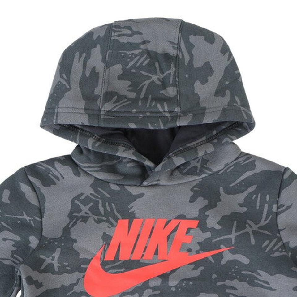 【3/10 24h限定 エントリー＆対象3店舗以上買い回りで最大P10倍！】ナイキ（NIKE）（キッズ）ボーイズ NSW CAMO FLC プルオーバー 76J809-M19 ※要サイズ確認