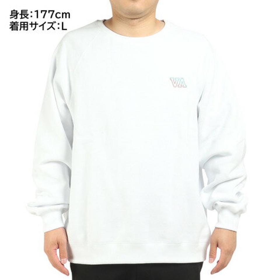 ルーカ（RVCA）（メンズ）トレーナー メンズ HAMPTON CREW プルオーバー BC042038 WHT