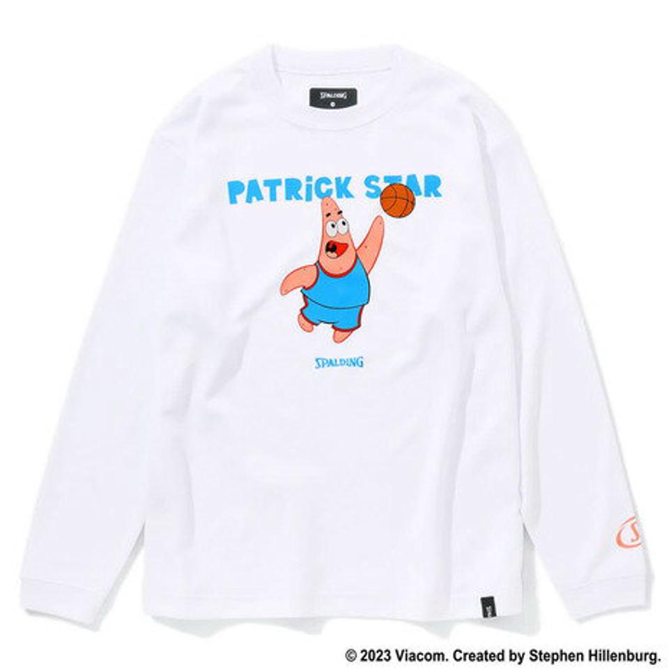 スポルディング（SPALDING）（キッズ）バスケットボールウェア ジュニア ロングスリーブTシャツ パトリック スター SJT23160S