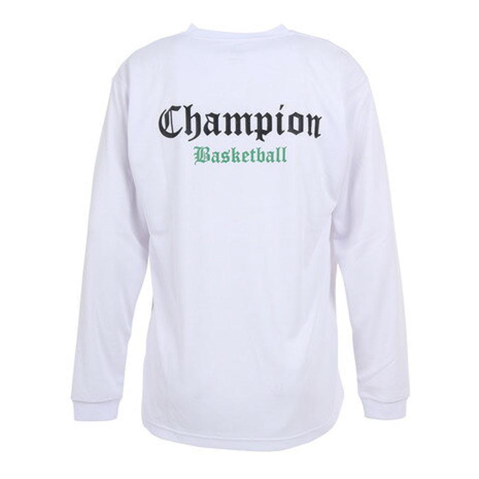 【3点10%OFFクーポン対象！10/12まで】チャンピオン（CHAMPION）（メンズ）バスケットボールウェア ロングスリーブTシャツ C3-YB417 010
