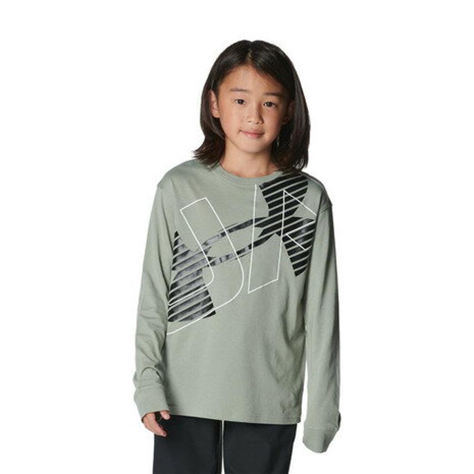 アンダーアーマー（UNDER ARMOUR）（キッズ）長袖Tシャツ キッズ スーパー ビッグロゴ 1381168