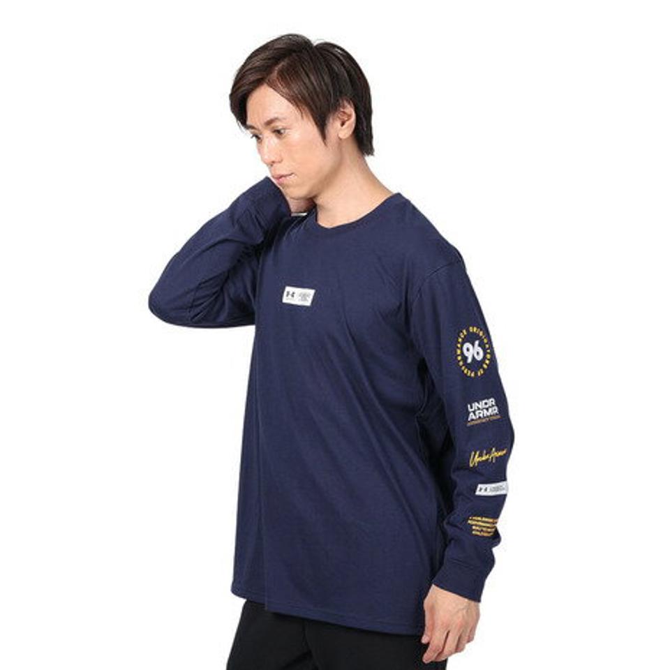 【3/10 24h限定 エントリー＆対象3店舗以上買い回りで最大P10倍！】アンダーアーマー（UNDER ARMOUR）（メンズ）長袖Tシャツ メンズ ヘビーウエイト グラフィック 1381360 410